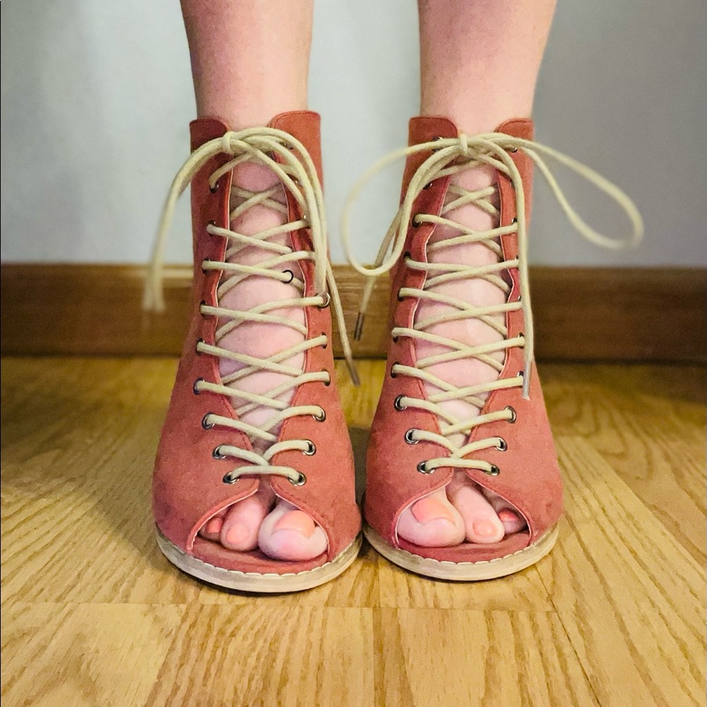 Perfect Spring Peep Toe Booties - Picture 5 of 7